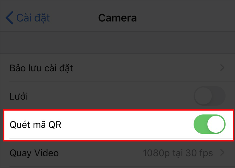 Cách quét mã Qr trên iPhone với tính năng Camera